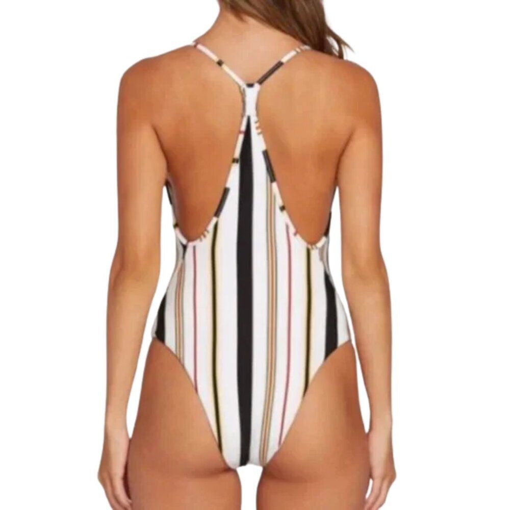 NEW Volcom "That’s Stripe" One Piece Swimsuit Sz. S
